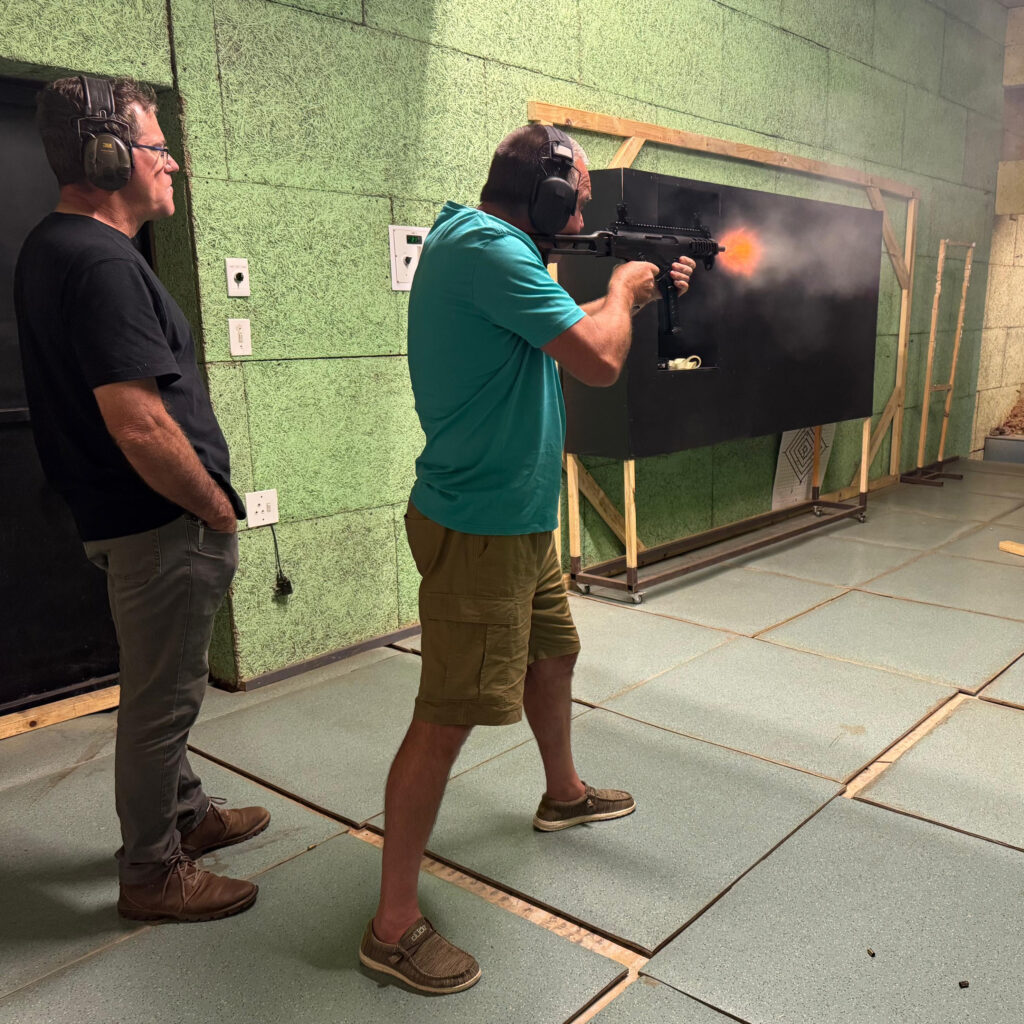 A rifle lesson at Shield Tactical in full swing