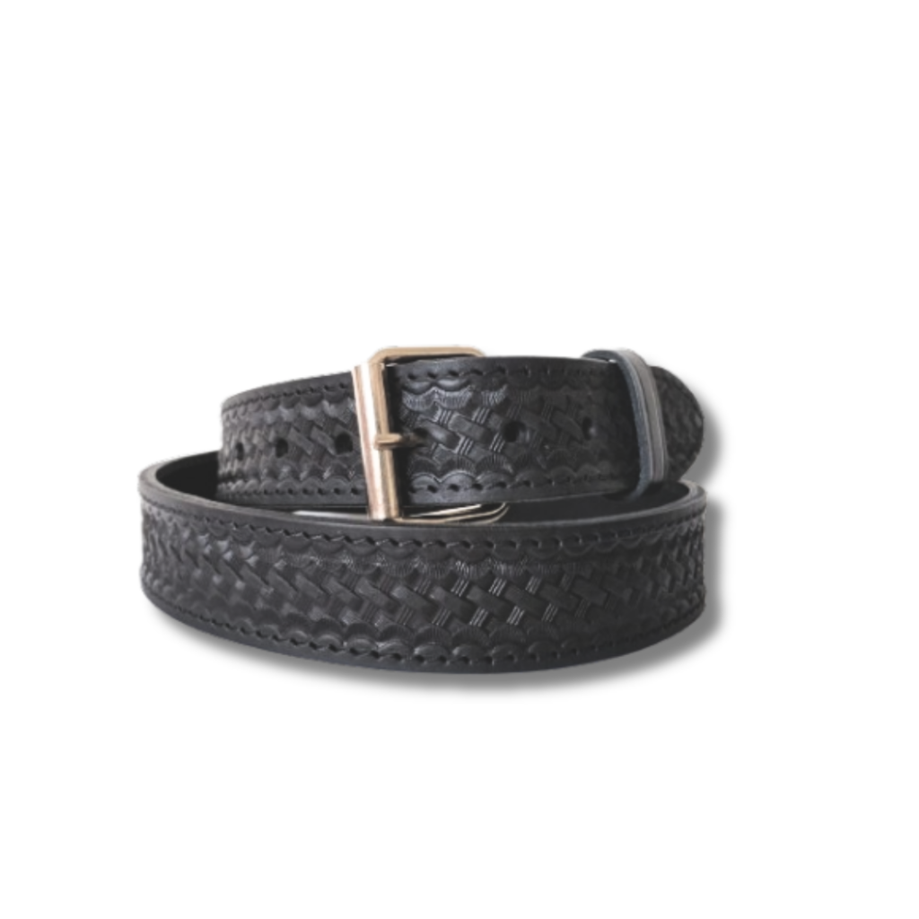 El Paso 40mm Double leather Basketweave belt