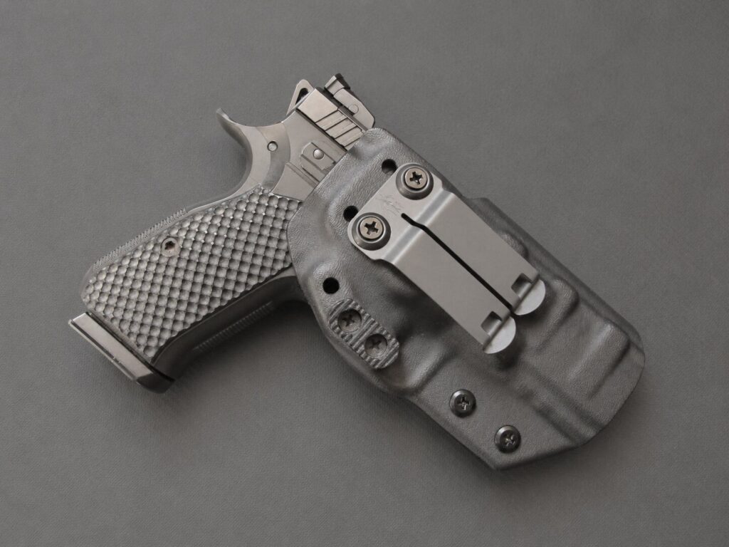 The Stealth Kydex AIWB Holster with a CZ Shadow 2 Compact